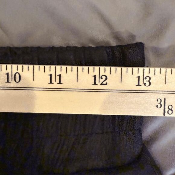 ZARA Faux Leather Elastic High Waist Tapered Pants Joggers Black Size Small - Picture 7 of 10